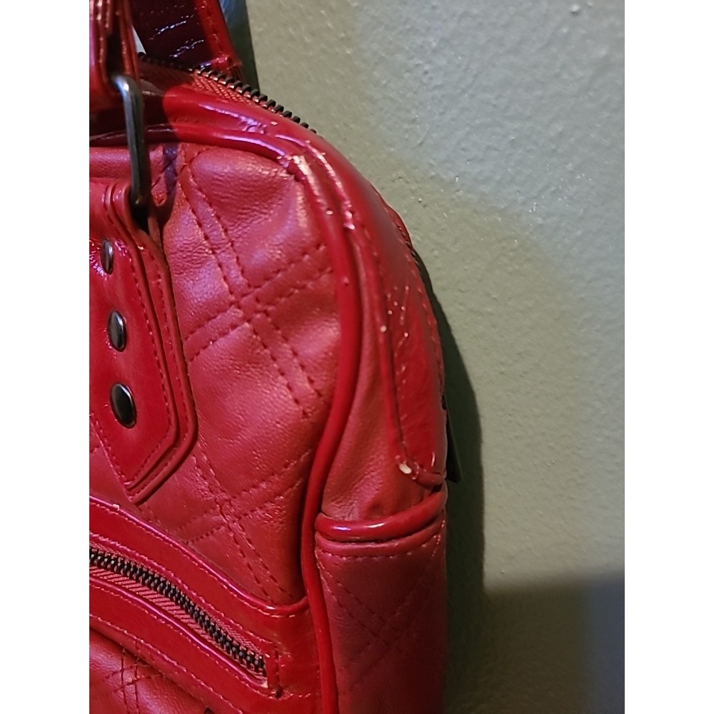 FOX Racing Red Quilt Patterned Inlay Purse - Picture 4 of 11